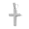 Thumbnail Image 1 of Sterling Silver CZ Cross Necklace Charm