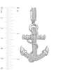 Thumbnail Image 4 of Sterling Silver CZ Anchor Necklace Charm