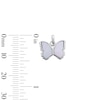 Thumbnail Image 3 of Sterling Silver Mother-of-Pearl Butterfly Necklace Charm