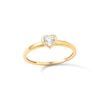 Thumbnail Image 1 of 14K Gold Plated 1/20 CT. TW. Lab-Created Diamond Small Heart Ring