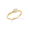 Thumbnail Image 2 of 14K Gold Plated 1/20 CT. TW. Lab-Created Diamond Small Heart Ring