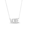 Thumbnail Image 2 of Sterling Silver VOTE Pendant Necklace - 16&quot; + 2&quot;