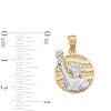 Thumbnail Image 4 of ​​​​​​​​​​​​​​10K Solid Gold Statue of Liberty Two-Tone Necklace Charm