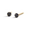 Thumbnail Image 0 of 14K Gold CZ Black Martini Studs