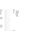 Thumbnail Image 2 of 10K Semi-Solid Gold CZ Graduated Studs