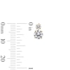 Thumbnail Image 2 of 10K Solid Gold CZ Stacked Studs