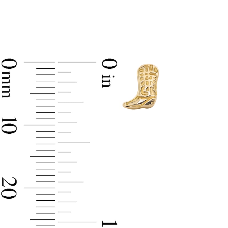 Main Image 3 of 10K Solid Gold Cowboy Boot Studs