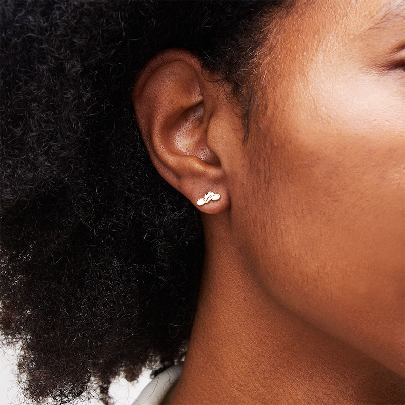 10K Solid Gold Cowboy Hat Studs