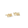 Thumbnail Image 1 of 10K Solid Gold Yall Studs