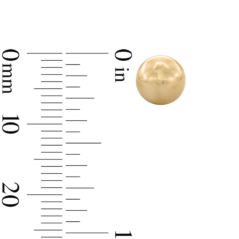 10K Hollow Gold Ball Studs