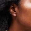 Thumbnail Image 2 of 10K Gold CZ Studs and Continuous Hoops Set