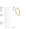 Thumbnail Image 2 of 14K Gold Simulated Opal Stud and Hoop Set - 20G 5/16&quot;