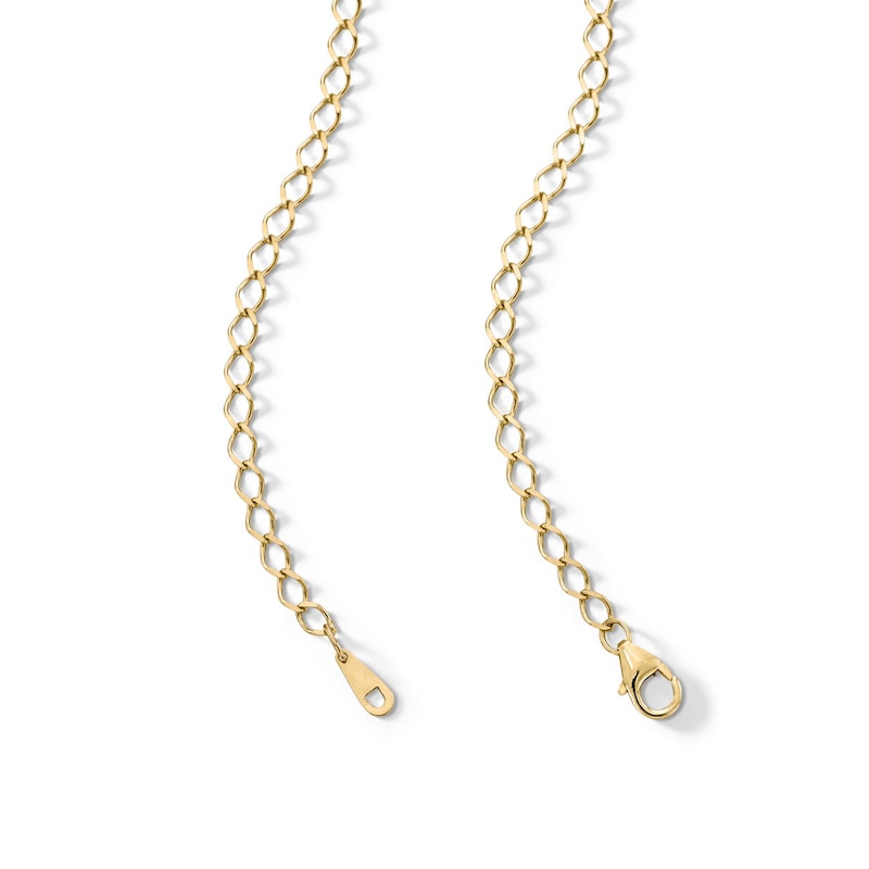 Main Image 2 of 10K Solid Gold Oval Link Chain - 16&quot;