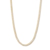 Thumbnail Image 1 of 10K Hollow Gold Curb Chain - 22&quot;