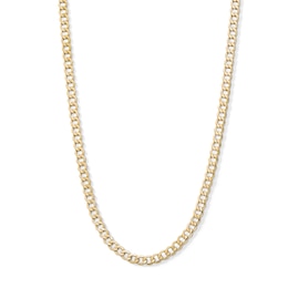 10K Hollow Gold Curb Chain - 22&quot;