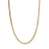 Thumbnail Image 1 of 10K Hollow Gold Diamond-Cut Curb Chain - 22&quot;