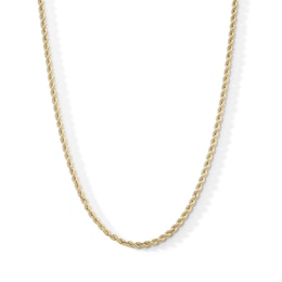 10K Hollow Gold Rope Chain - 22&quot;