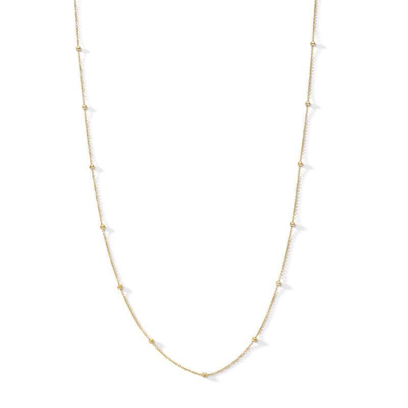 Main Image 1 of 10K Solid Gold Saturn Chain - 20&quot;