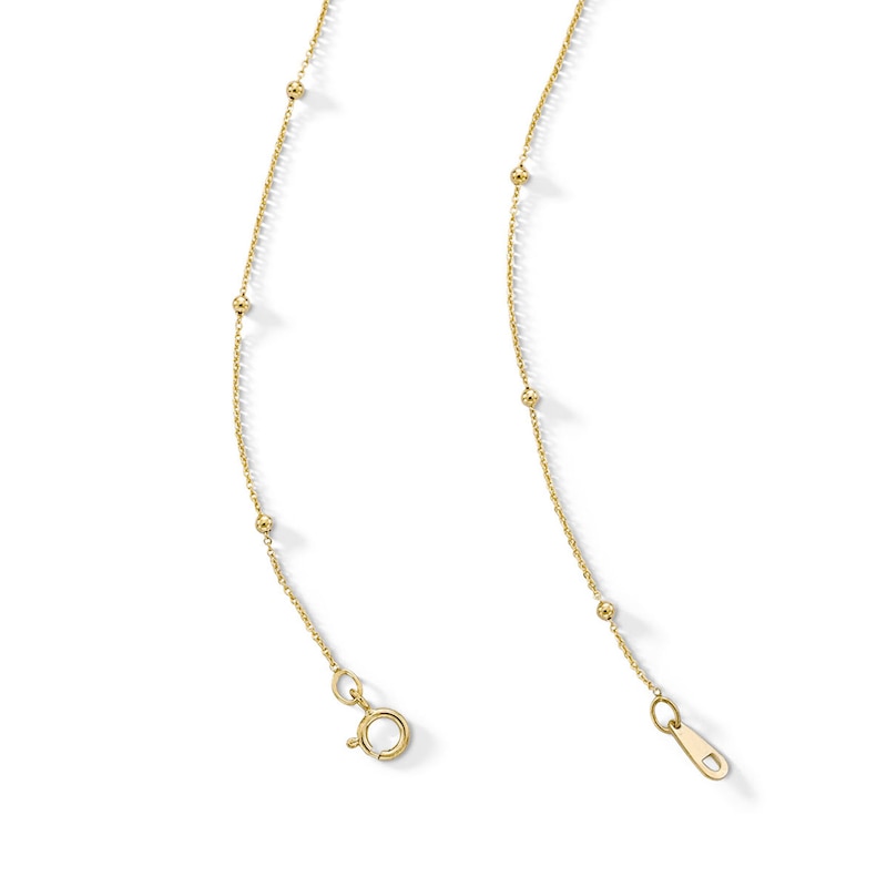 Main Image 2 of 10K Solid Gold Saturn Chain - 20&quot;