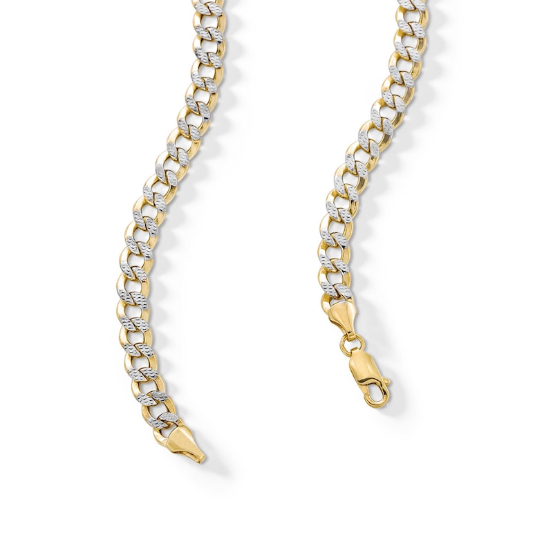 Main Image 2 of ​​​​​​​10K Semi-Solid Pavé Cuban Chain - 24&quot;