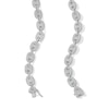 Thumbnail Image 3 of ​​​​​​​Sterling Silver CZ Puff Mariner Necklace - 20&quot;