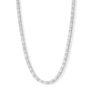 Thumbnail Image 1 of ​​​​​​​Sterling Silver CZ Oval and Round Tennis Necklace - 20&quot;