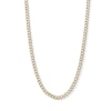 Thumbnail Image 1 of ​​​​​​​10K Semi-Solid Pavé Cuban Chain - 18&quot;