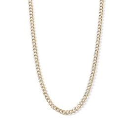 ​​​​​​​10K Semi-Solid Pavé Cuban Chain - 18&quot;