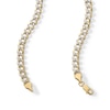 Thumbnail Image 2 of ​​​​​​​10K Semi-Solid Pavé Cuban Chain - 18&quot;