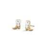 Thumbnail Image 1 of 10K Solid Gold Enamel Cowboy Boot Studs