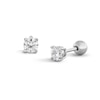 Thumbnail Image 1 of ​​​​​​​Sterling Silver CZ Reversible Ball Studs