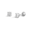 Thumbnail Image 1 of ​​​​​​​Sterling Silver CZ Reversible Ball Studs