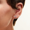 Thumbnail Image 2 of ​​​​​​​Sterling Silver CZ Reversible Ball Studs