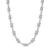 Thumbnail Image 1 of ​​​​​​​Sterling Silver CZ Barbed Wire Necklace - 20&quot;