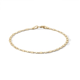 Child's 10K Solid Gold Valentino Chain Bracelet Made in Italy - 6&quot;