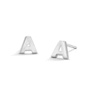 Thumbnail Image 1 of Sterling Silver Initial &quot;A&quot; Studs