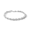 Thumbnail Image 1 of Sterling Silver Loose Rope Chain Bracelet Made in Italy - 8.5&quot;