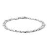 Thumbnail Image 1 of Sterling Silver Diamond-Cut Flat Mariner Chain Bracelet Made in Italy - 8.5&quot;