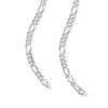 Thumbnail Image 2 of Sterling Silver Figaro Chain Made in Italy - 24&quot;