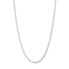 Thumbnail Image 1 of Sterling Silver Diamond-Cut Valentino Chain Made in Italy - 20&quot;