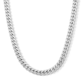 Sterling Silver Cuban Chain Made in Italy - 24&quot;