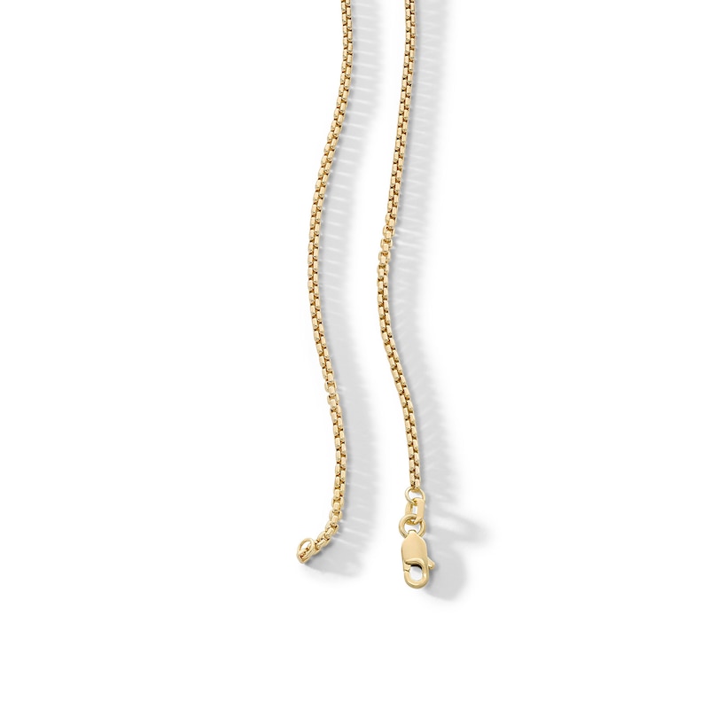 Main Image 3 of 10K Semi-Solid Gold Round Box Chain - 20&quot;