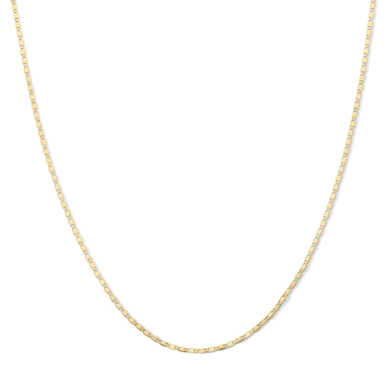 Main Image 1 of 10K Solid Gold Valentino Chain Made in Italy - 18&quot;