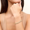 Thumbnail Image 2 of 10K Hollow Gold Tight Curb Chain Bracelet Made in Italy - 8.5&quot;