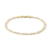 Thumbnail Image 1 of 10K Semi-Solid Gold Valentino Chain Bracelet - 7.5 in.