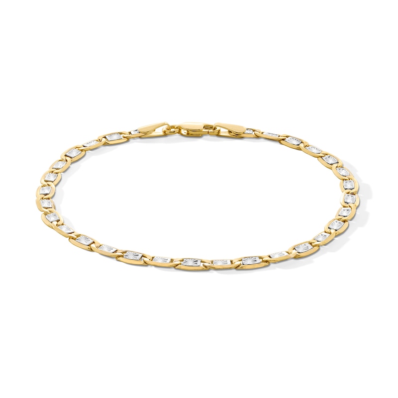 Main Image 1 of 10K Semi-Solid Gold Valentino Chain Bracelet - 7.5 in.