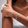 Thumbnail Image 2 of 10K Semi-Solid Gold Valentino Chain Bracelet - 7.5 in.