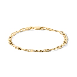 Child's 10K Solid Gold Love Link Chain Bracelet - 6&quot;