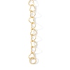 Thumbnail Image 2 of Child's 10K Solid Gold Love Link Chain Bracelet - 6&quot;