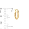 Thumbnail Image 2 of 10K Hollow Gold Twisted Hoops